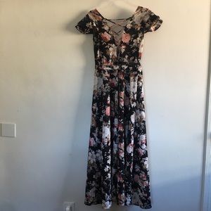 Tunic Dress women size S Floral tunic top maxi